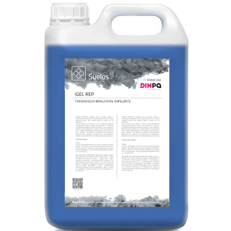 Garrafão de Detergente Pavimentos Neutro com Efeito Repelente 5 Litros da marca DINPQ IGEL REP