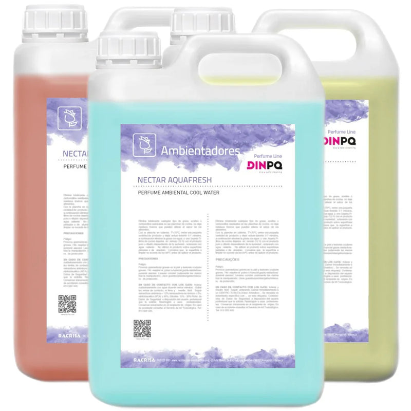 Ambientador Líquido Profissional 5 Litros da marca DINPQ NECTAR disponível em vários aromas