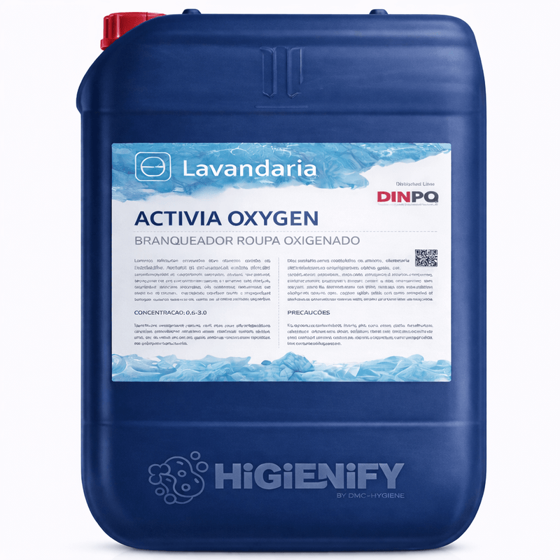 Garrafão de Branqueador de Roupa Oxigenado Industrial 20L da marca DINPQ ACTIVIA OXYGEN