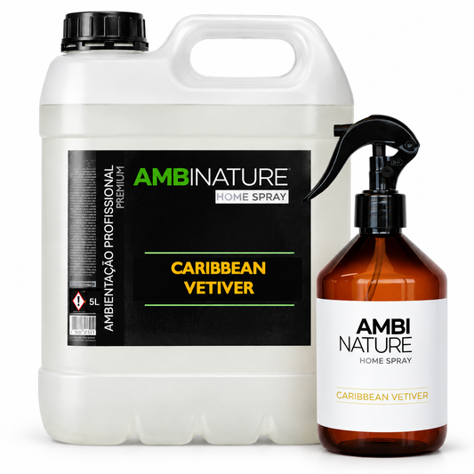 Ambientador Líquido Premium Caribbean Vetiver | 500ml e 5L