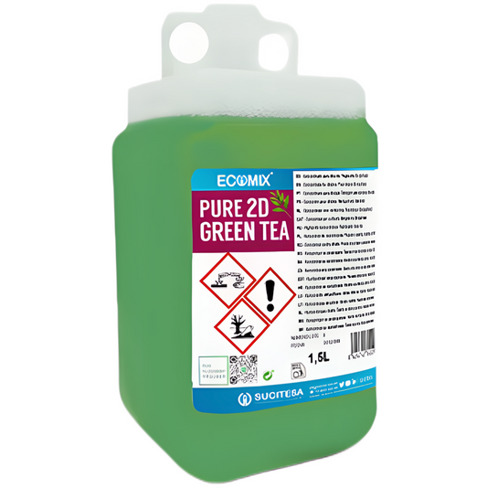 ECOMIX PURE 2D GREEN TEA Detergente Pavimentos Neutro Perfumado Concentrado Diluição Profissional FLK 1,5L
