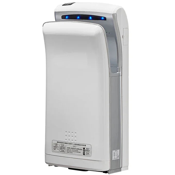 Secador Mãos Elétrico Vertical ABS Branco Empresas Centro Comercial