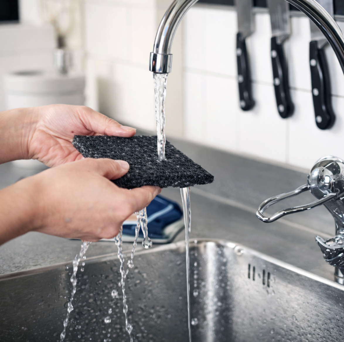 Esfregão Placas Preto Vileda Profissional | Pk10