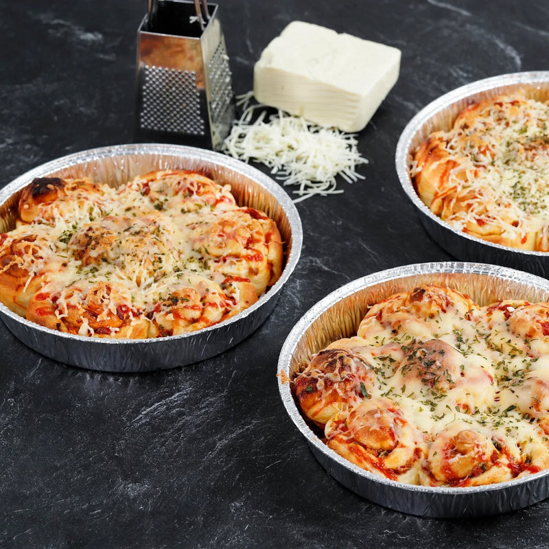 Embalagem Alumínio Redonda 775ml 1025ml 1420ml Take Away Comida Restaurante Churrasqueira