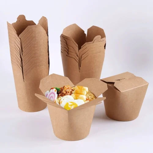 Embalagem Kraft Take Away Noodles Asiático 480ml 780ml