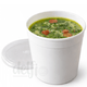 Embalagem Redonda Sopa 1000ml Take Away com Tampa Plástico PP Descartável Reutilizável Sopeira Restaurante Churrasqueira