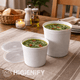 Embalagem Redonda Sopa 500ml 1000ml Take Away com Tampa Plástico PP Descartável Reutilizável Sopeira Restaurante Churrasqueira