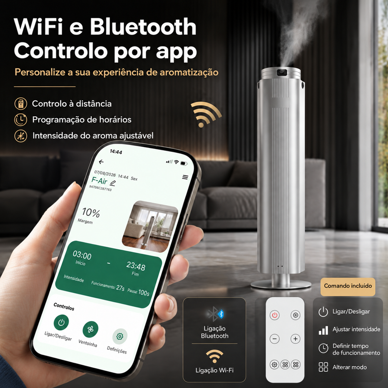 Difusor Nebulizador de Óleos Essenciais