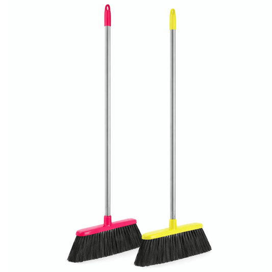 Vassoura Despontada Macia Larga com Cabo Metálico