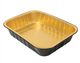 Forma de Alumínio Take Away Comida Dourada Preta Lacada