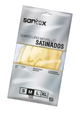 Embalagem de Luva Latex Menage Satinada Reforçada Natural Santex, tamanhos S, M, L, XL, 1 par, reutilizável.