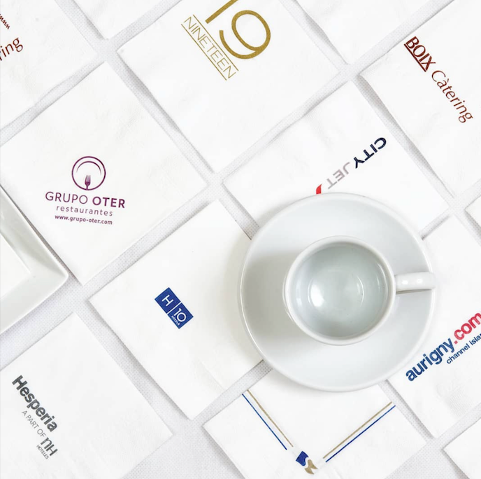 Guardanapo 22x22cm Personalizado 33x33 Folha Dupla