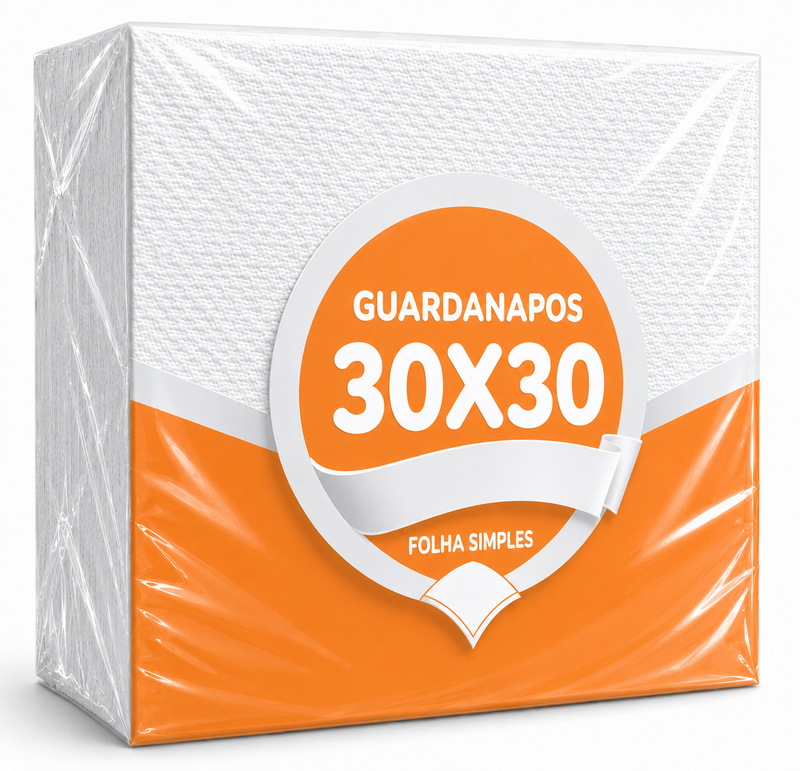 Guardanapos de Papel Folha Simples 30x30cm | 4200un