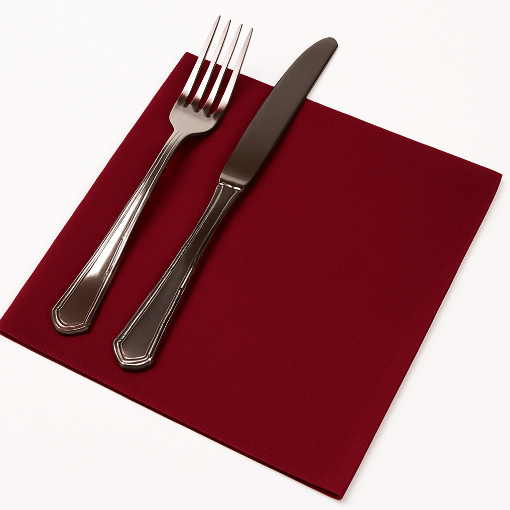 JOKER 40x40 2F PPP BORDEAUX Guardanapo Mesa Premium 40x40cm Restaurante Marisqueira Bordô PPP Maço