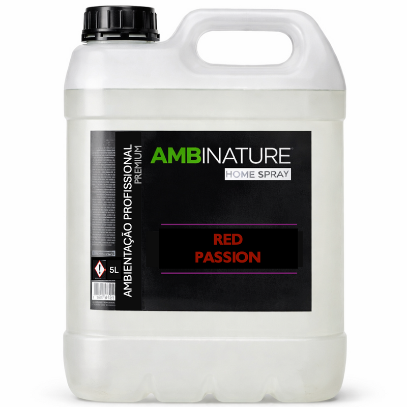 Garrafão de Ambientador Líquido Premium da marca AMBINATURE, recarga de 5 Litros para uso profissional
