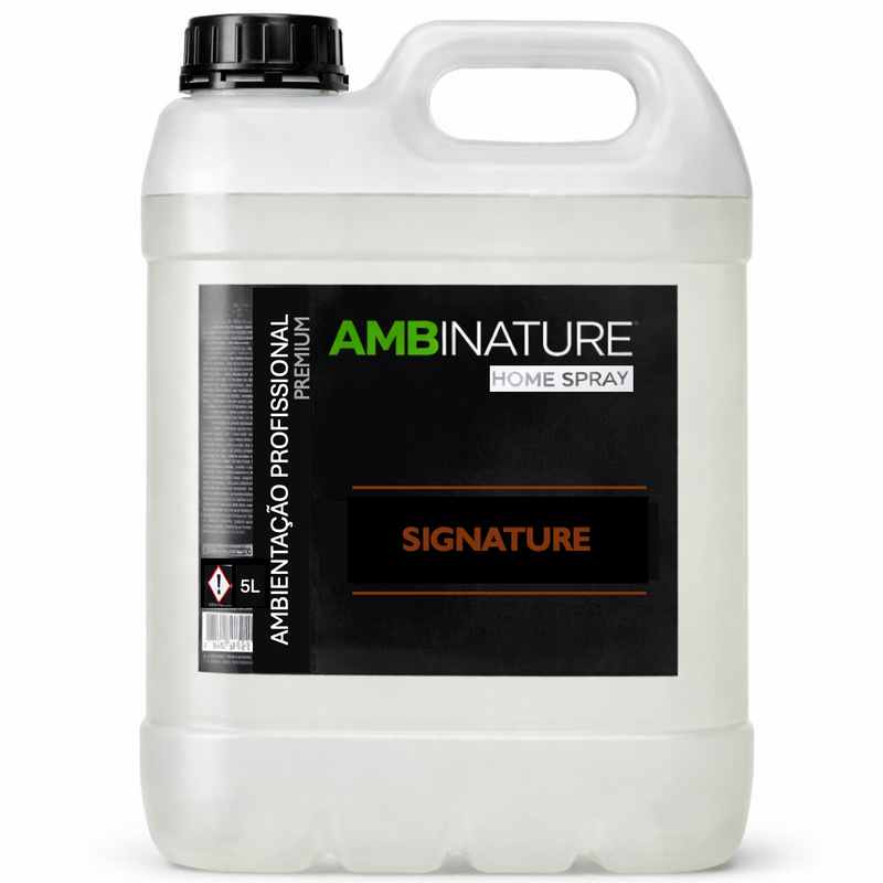 Garrafão de Ambientador Líquido Premium Concentrado da AMBINATURE, recarga de 5L para uso profissional