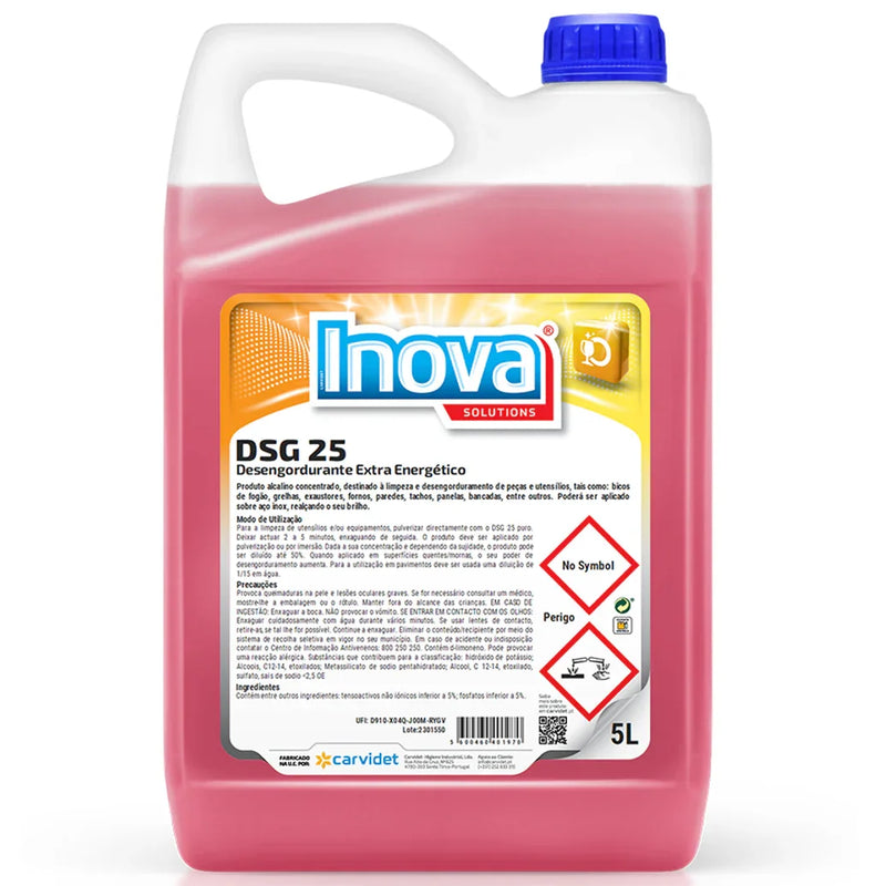Garrafão de Desengordurante Multiusos Enérgico Profissional 5 Litros INOVA DSG-25