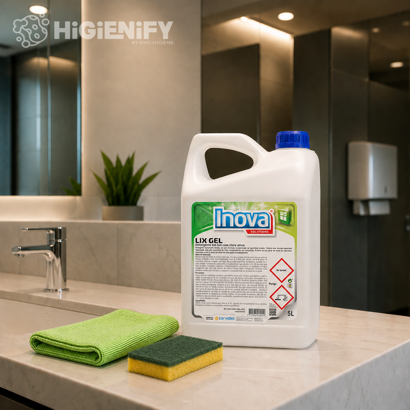Detergente Gel com Cloro Ativo Perfumado 5 Litros