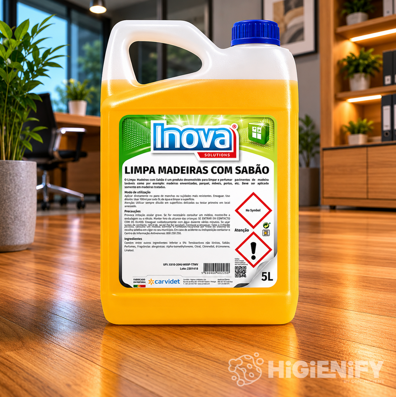Detergente Pavimentos Madeira com Sabão 5 Litros