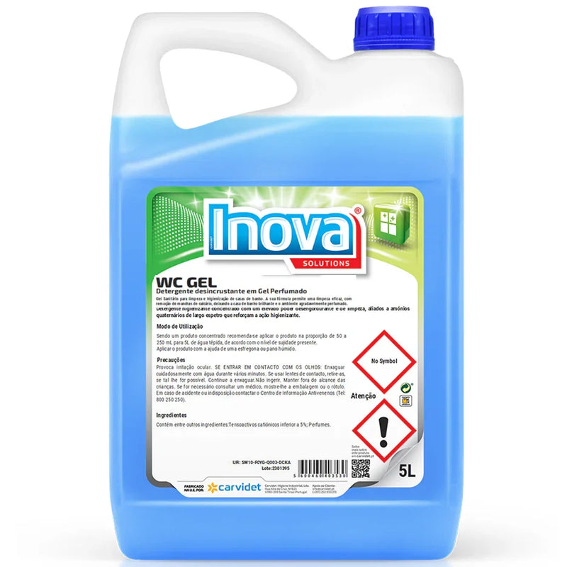 Garrafão de Detergente Gel Anti-Calcário Profissional 5 Litros INOVA 