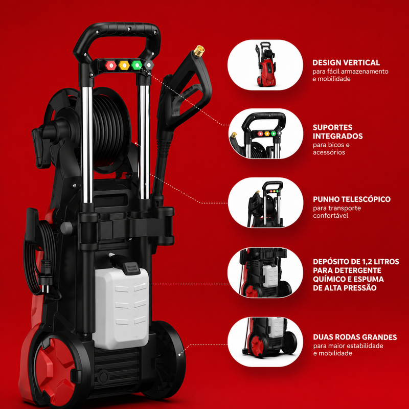 Lavadora de Alta Pressão Profissional IPC PORTOTECNICA G132