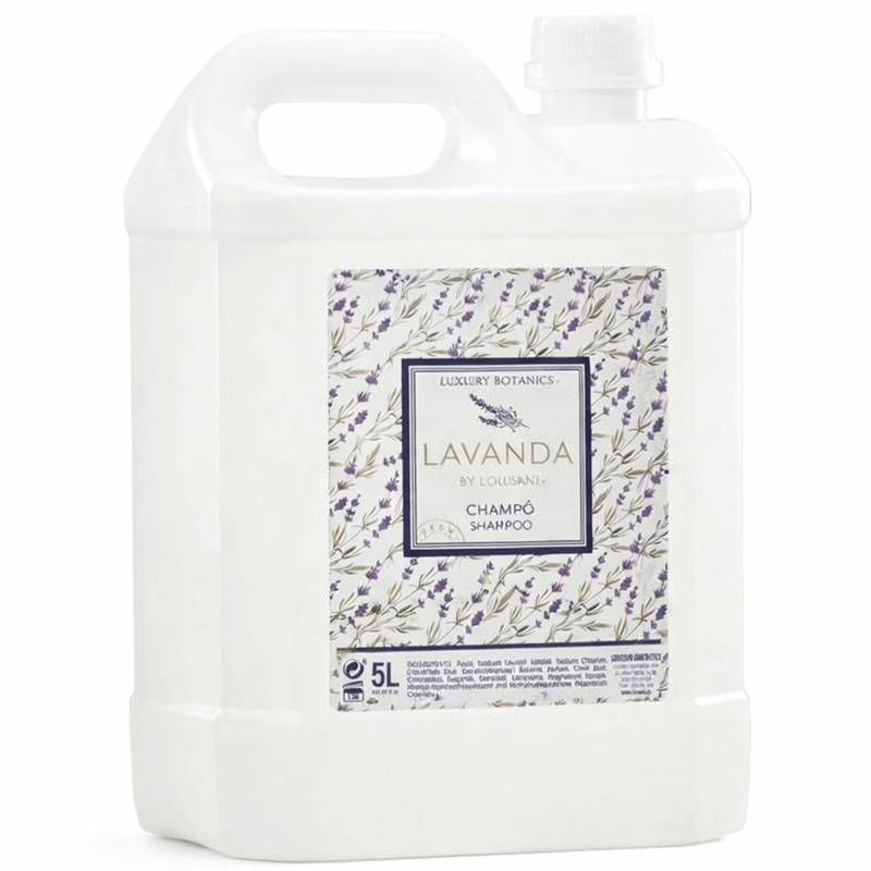Champô Lavanda da LOUSANI | Garrafão 5 Litros com fragrância refrescante e qualidade que deixa o cabelo suave.