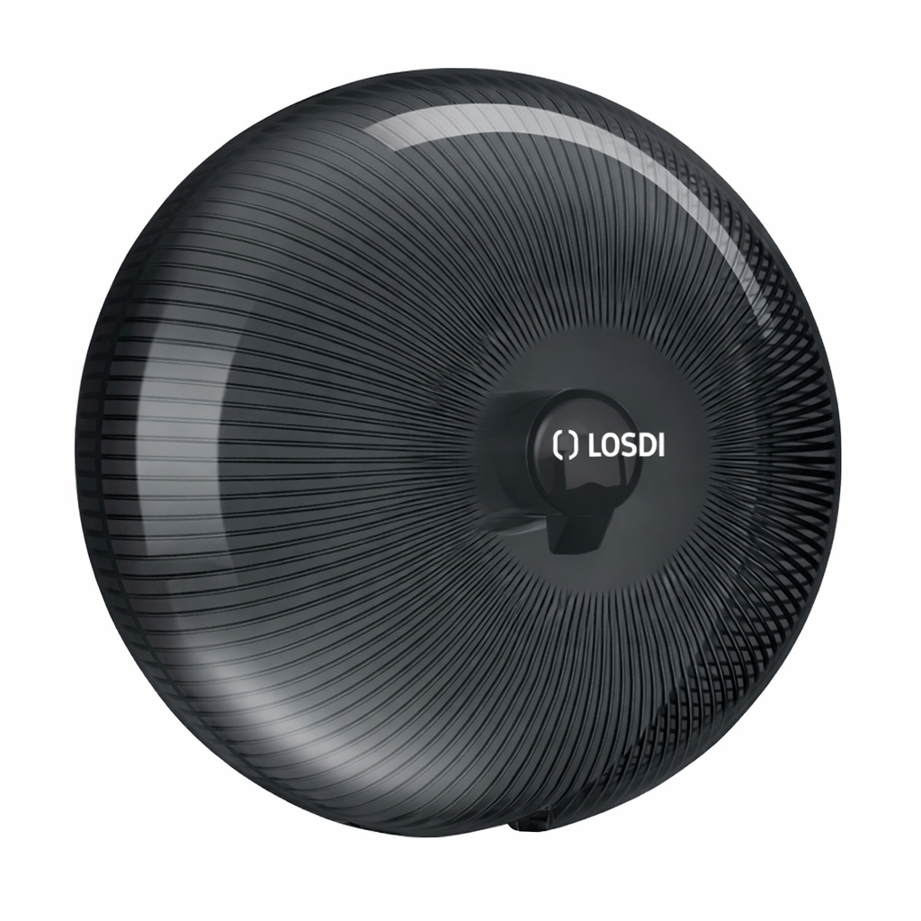 Dispensador Papel Higiénico Jumbo Preto Rolo Cozinhas TORK RENOVA LOSDI STAR