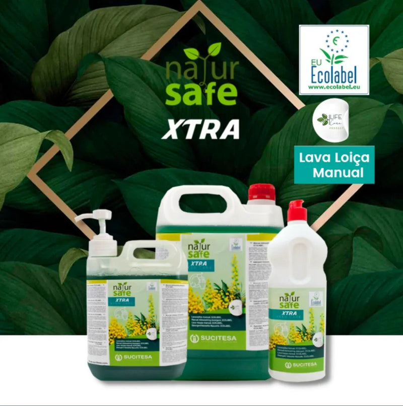 NATURSAFE XTRA KEEN CARE Gama de Detergentes da Loiça Manual Ultra Concentrado Ecológico Profissional