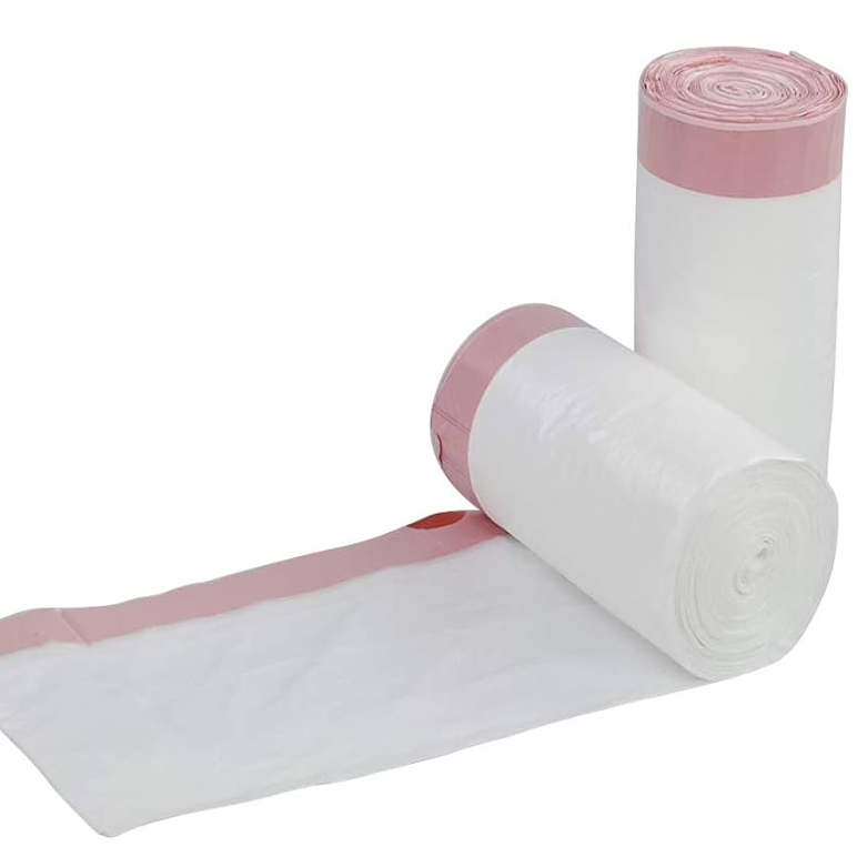 OPTILIGHT CFF 10L Saco Lixo Branco WC Fecho Fácil Casa de Banho Alojamento Local Rolo 20 Sacos