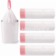 Saco Lixo Branco Rolo WC | OPTILIGHT CFF em balde de lixo, com rolos individuais ao lado.