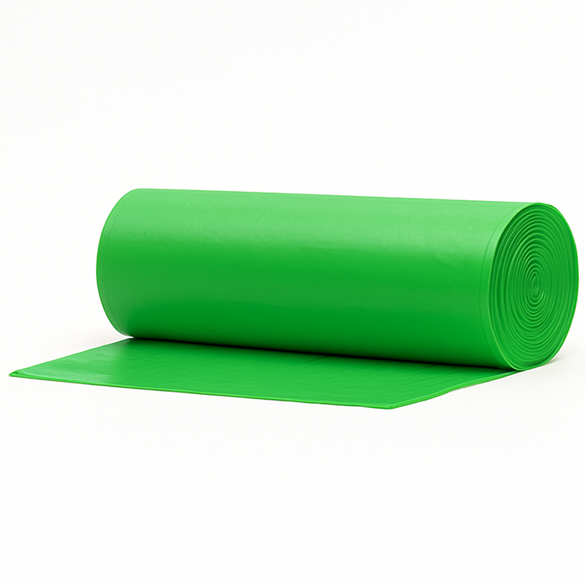 OPTILIGHT C 120L Saco Lixo Cor Verde Reciclagem Ecoponto Empresas 120 Litros Rolo 10 Sacos 85x105cm