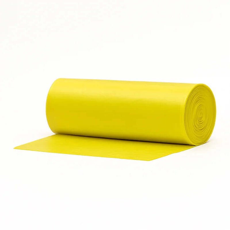 Saco Lixo Amarelo Rolo 50L Reciclagem Ecoponto Empresas 60x80cm
