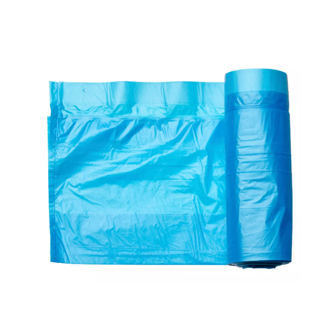 OPTILIGHT CFF 30L Saco Lixo Azul Cor Fecho Fácil Ecoponto Reciclagem 30 Litros 55x60cm Empresas Rolo 15 Sacos