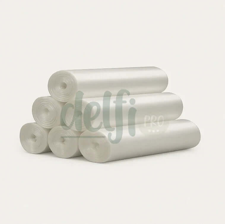 Saco Lixo Transparente Rolo 30L 50L 120L Empresas Sacos Tratamento Resíduos Reciclagem