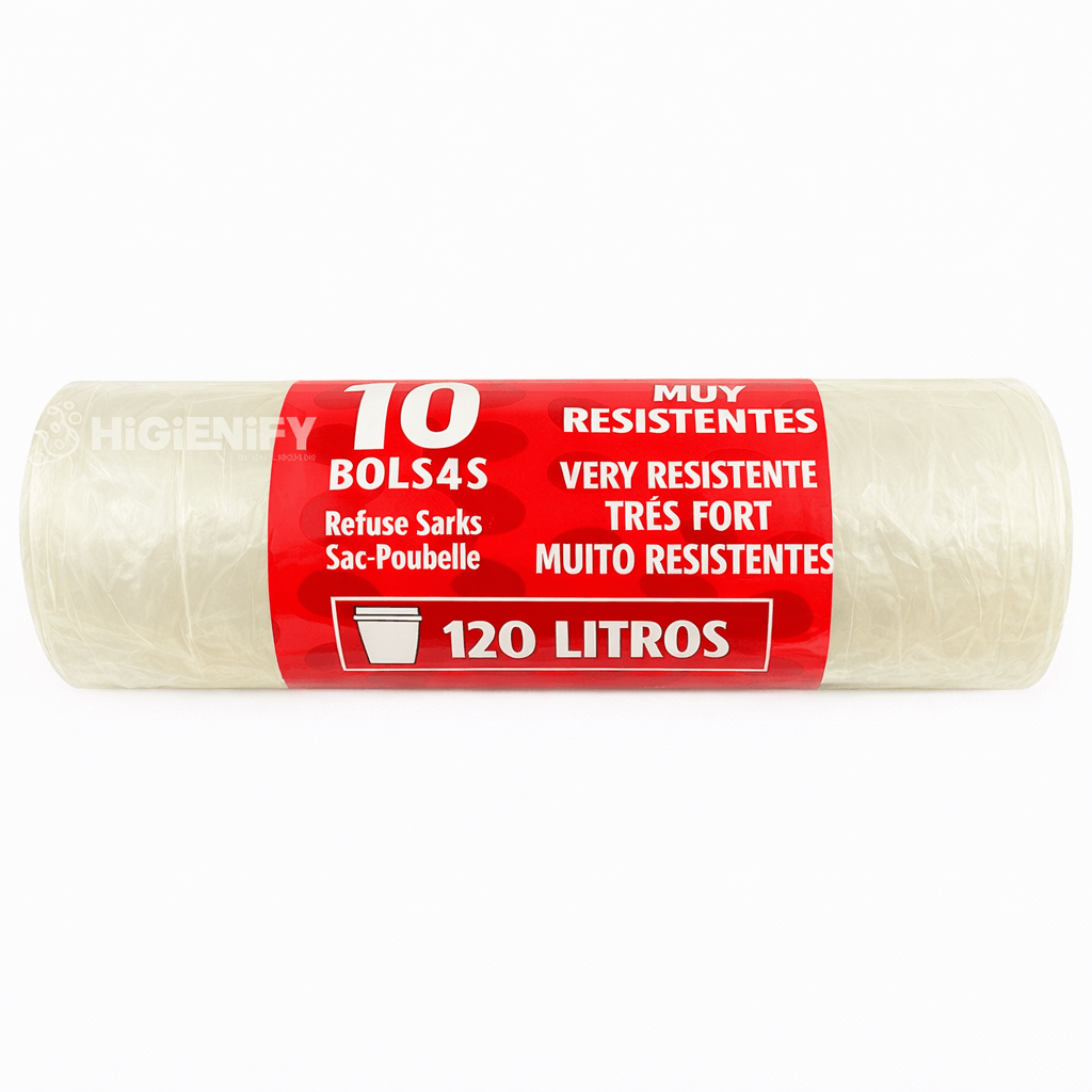 Rolo de Saco Lixo Transparente Rolo 120L