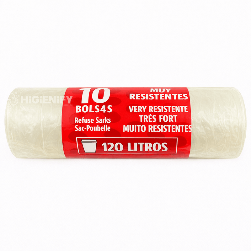 Rolo de Saco Lixo Transparente Rolo 120L