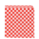 Papel Bolsa Anti-Gordura Abertura 2 Lados Fitipaldi 13x14 Xadrez Vermelho e Branco Restaurante Fast Food Hamburger