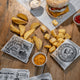 PAPEL BOLSA FRITAS ANTI-GORDURA TIMES 12x9 Folhas Papel Jornal Branco NEWS Restaurante Take Away Fast Food