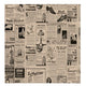 PAPEL FOLHA ANTI-GORDURA TIMES OLD 31x31 Folhas Jornal Antigo Impresso