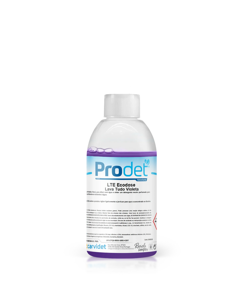 Detergente Lava Tudo Perfumado Recarga Concentrado Ecodose Violeta Lavanda Uso Profissional Empresas Limpeza
