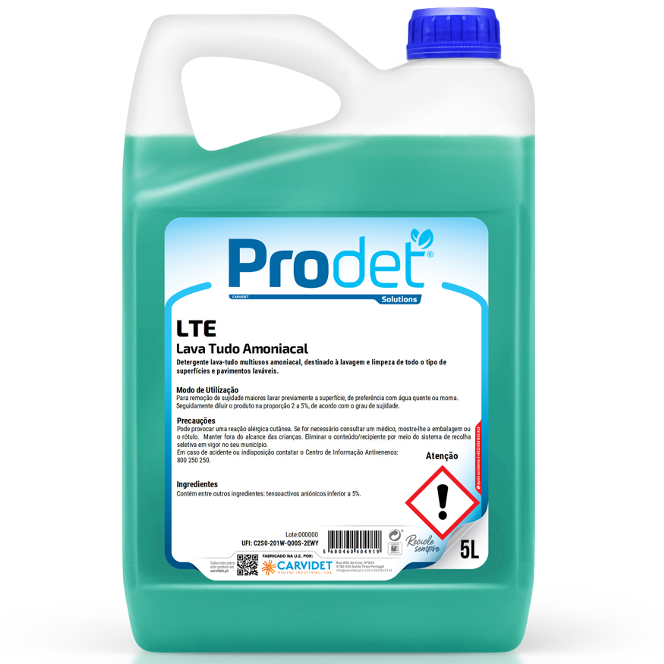 Detergente Lava Tudo Amoniacal | 5L
