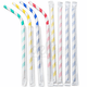 Palhinhas Papel Cores Flexíveis Individuais 20cm em várias cores, embaladas individualmente, pack de 100 unidades para uso profissional