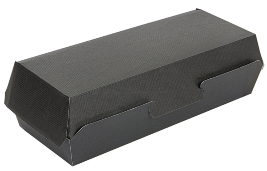 Caixa Panini Sandwich Burrito Kebab Take Away Kraft Preta Concha Garcia de Pou THEPACK