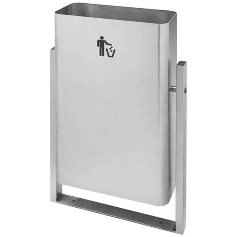 Papeleira Urbana Metálica para Exterior | DESIGN minimalista, adequada para fixação em pavimentos em ambientes externos.