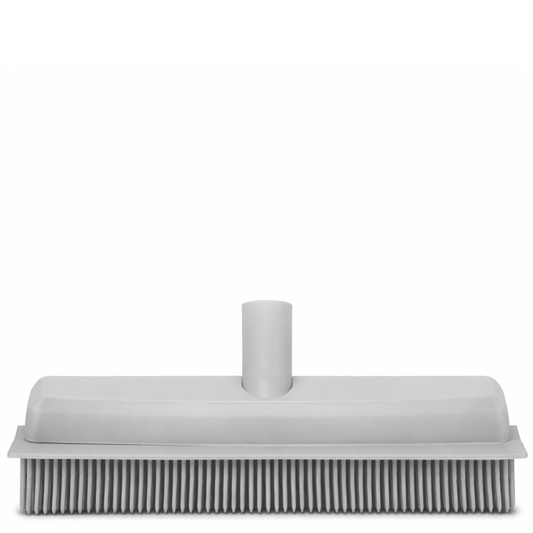 Vassoura de Borracha Profissional da DELFI com rodo lateral, ideal para limpeza de interiores.