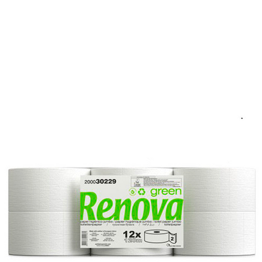 Renova Green Papel Higiénico Rolo Jumbo 120M Empresas Profissional