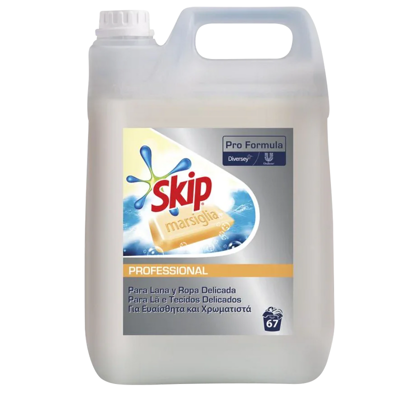 Garrafão de Detergente Líquido Máquina da Roupa Skip Profissional 5L Sabão Marselha