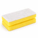 Esfregão Esponja Salvaunhas Profissional com duas camadas, amarelo e branco, ideal para limpeza intensiva.