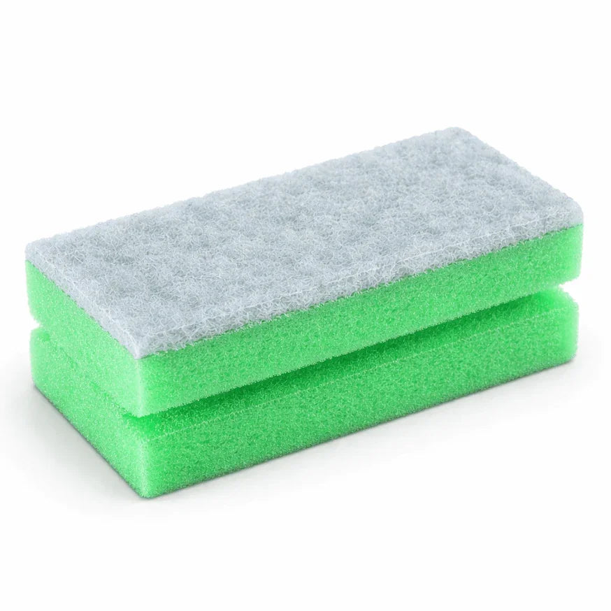 Esfregão Esponja Salvaunhas Profissional em duas camadas, com alta durabilidade e eficácia para limpeza intensiva.