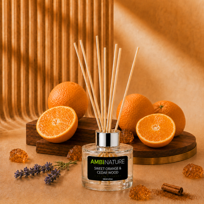 Ambientador Mini Mikado Premium Sweet Orange & Cedar Wood | 100ml